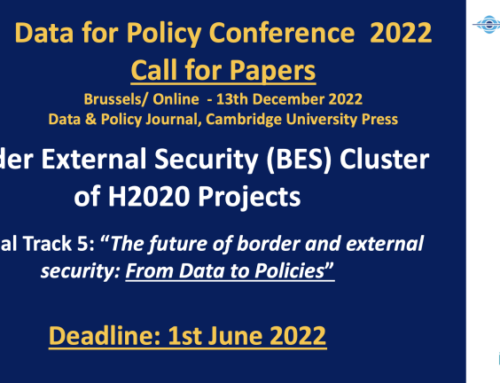 H2020 BES Cluster CALL FOR PAPERS – Data for Policy 2022 Conference